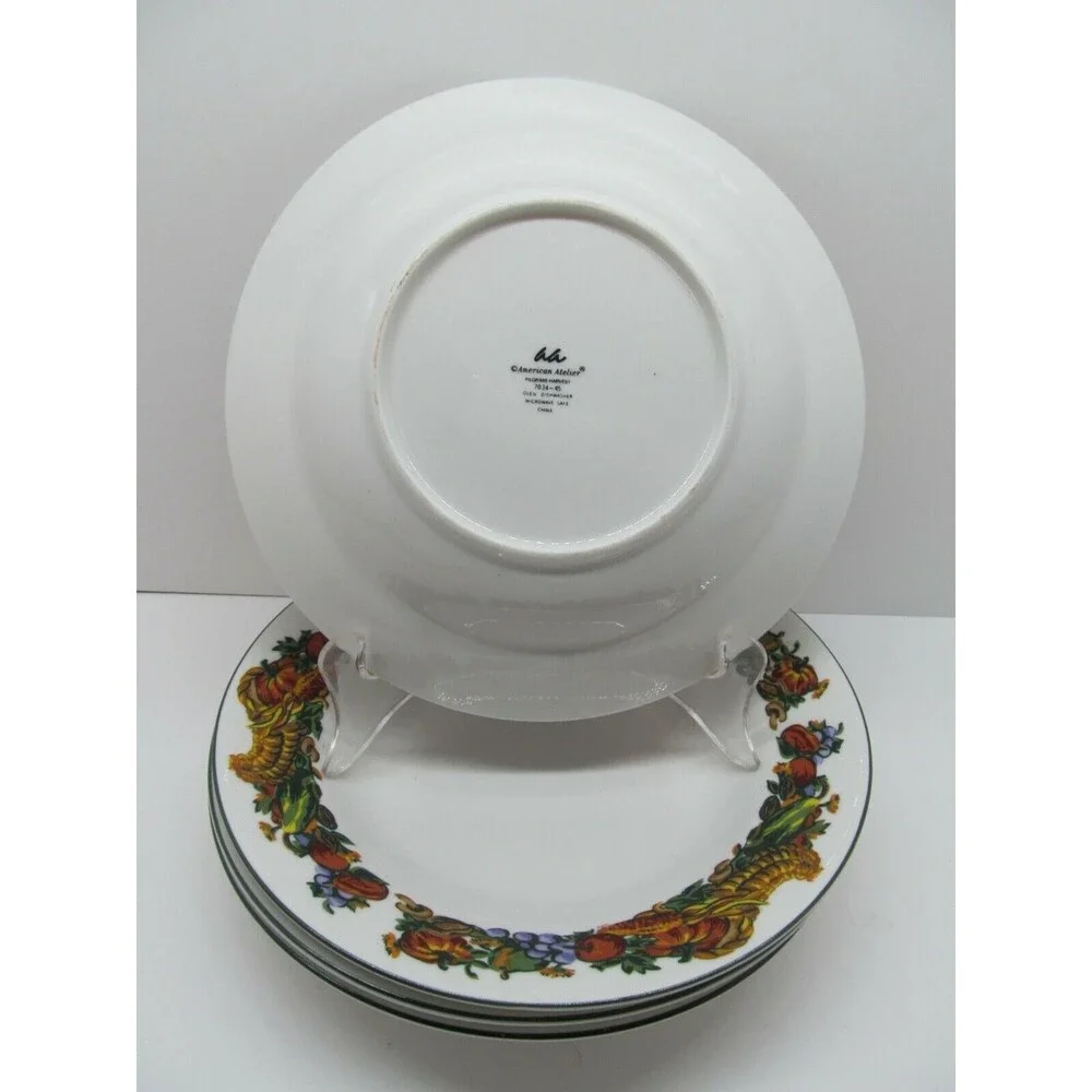 Pilgrams Harvest American Atelier Soup Bowls bundle of 4
